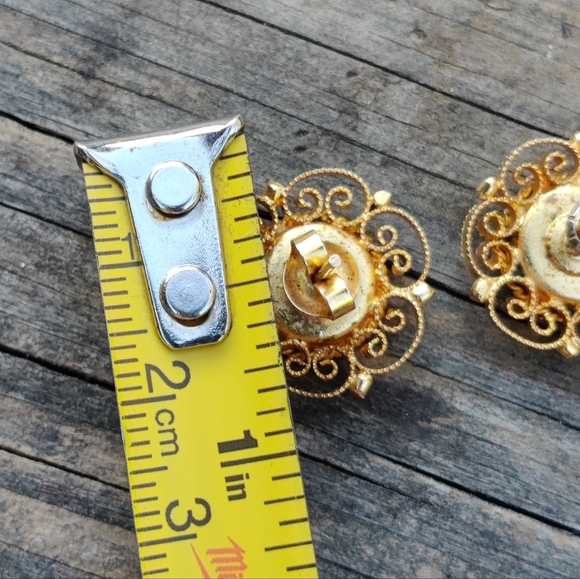 Vintage Eccentric Italian micromosaic earrings - Picture 7 of 7